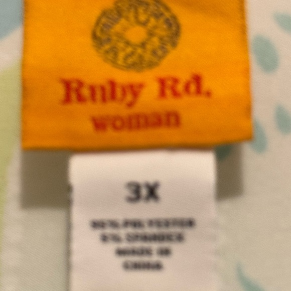Ruby Rd Woman Sz 3X Pastel Color Floral Top EUC😊😊 - Picture 5 of 8